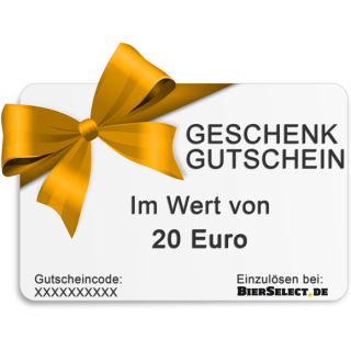 BierSelect Geschenkgutschein 20 Euro