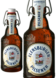 Flensburger Pilsener Bier Brauerei Logo Pin blau !! 